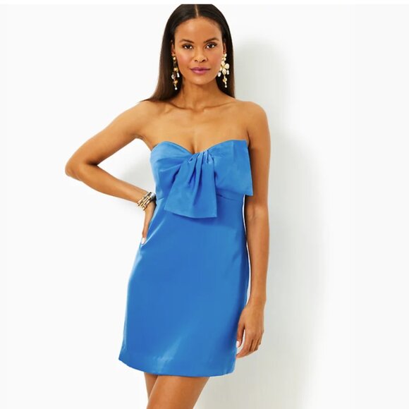 Lilly Pulitzer Dresses & Skirts - Lilly Pulitzer Carlynn Strapless Satin Bow Dress